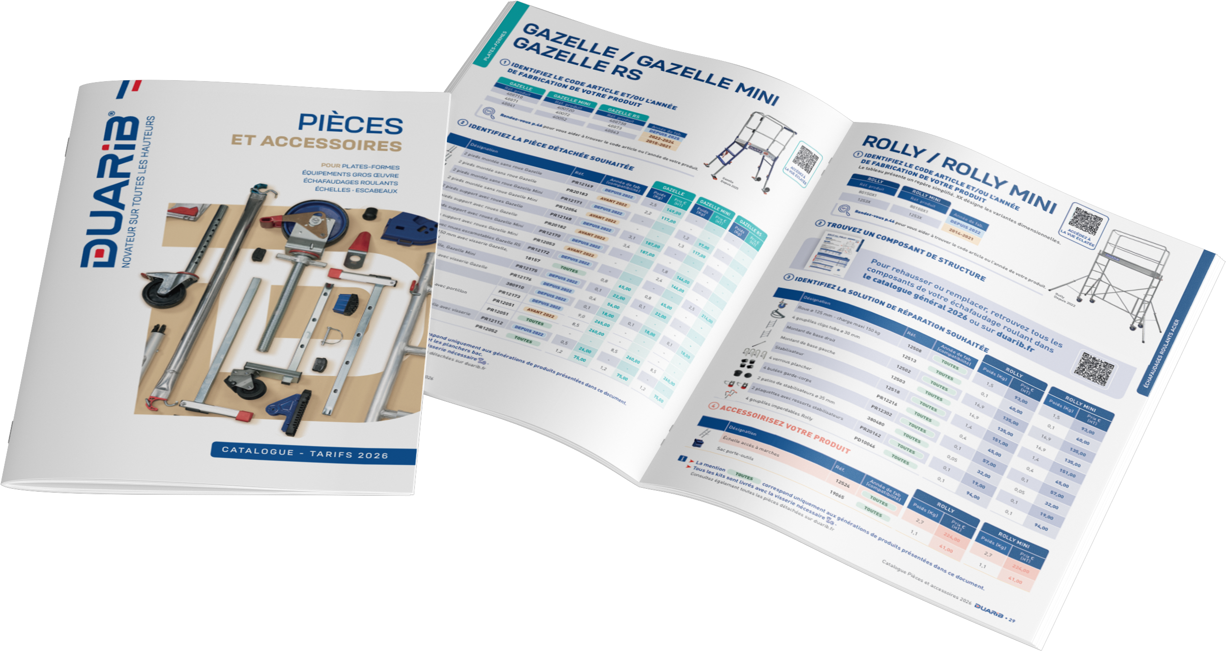 Catalogue pièces et accessoires
